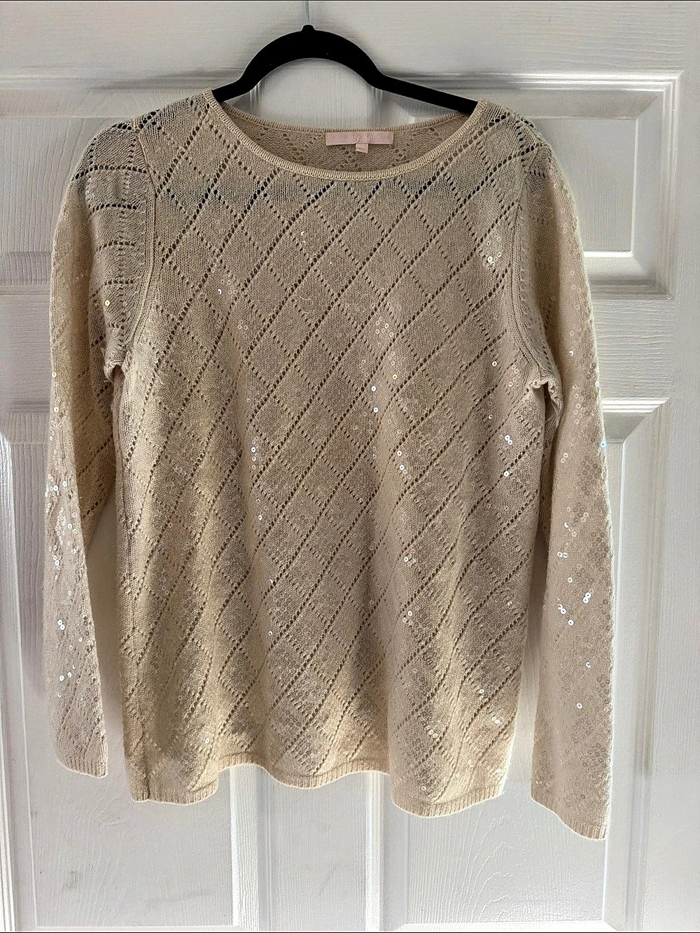 The Cashmere Project Cashmere Wool Sequin Sweater Size Medium